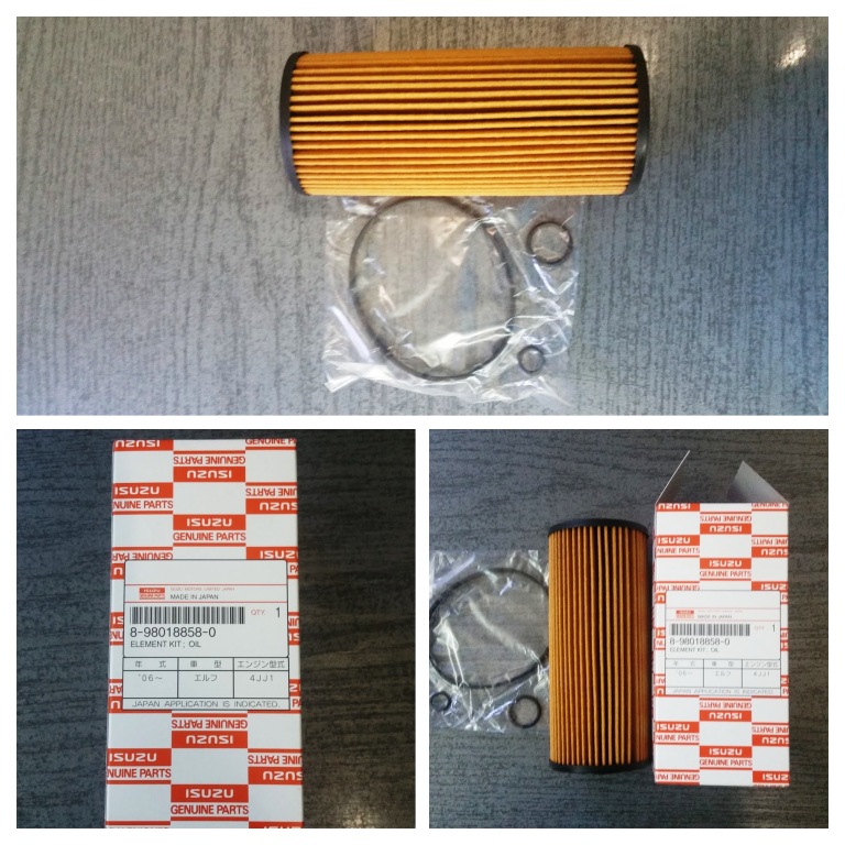 Фильтр масляный isuzu (исудзу) nlr85 оригинал 8980188580 5876101180