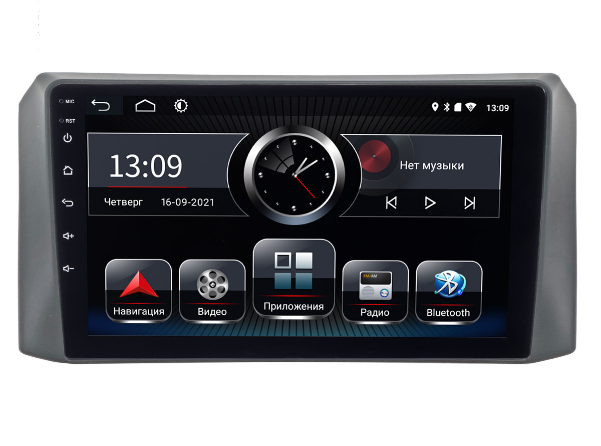 Автомагнитола шгу uaz patriot 13+ android 8.1/1280*720, bt, qled, 2.5d экран, wi-fi, 2-32gb, 9