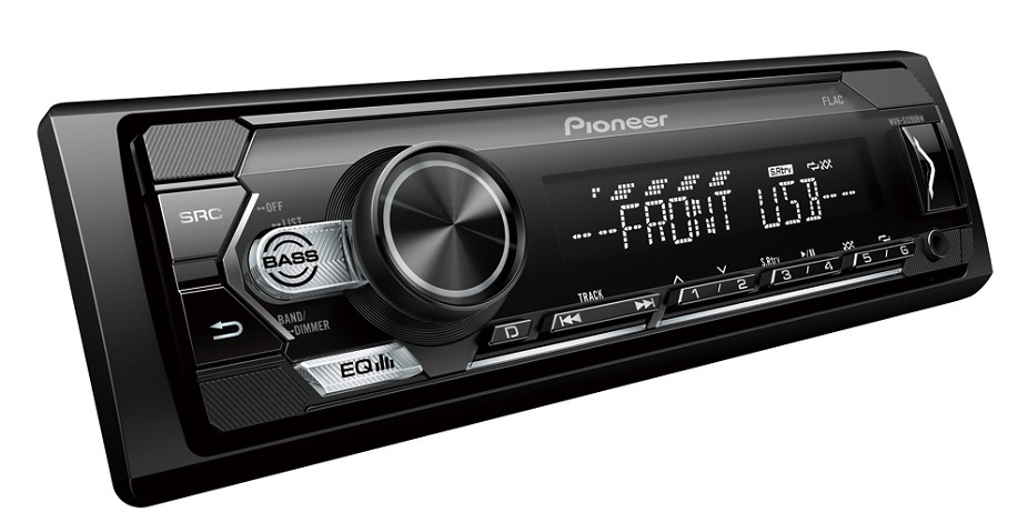Автомагнитола 1din sd/mmc/usb pioneer mvh-s120ubw MVH-S120UBW