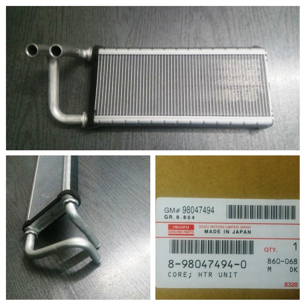 Радиатор отопителя isuzu nlr85/nmr85/npr75  оригинал 8980474940