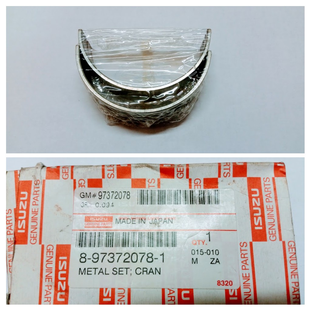 Вкладыши коренные (кт- 2шт) isuzu 71/75  оригинал 8973720781