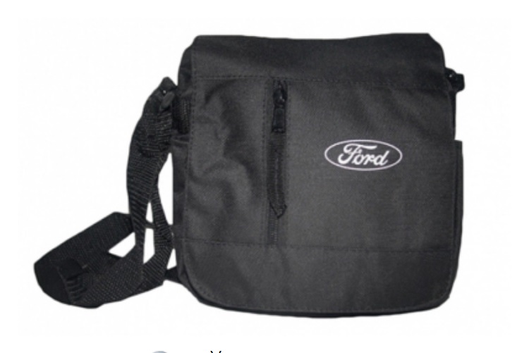 Водительская сумка для документов ford logo hand bag, black, артикул 34537030 34537030